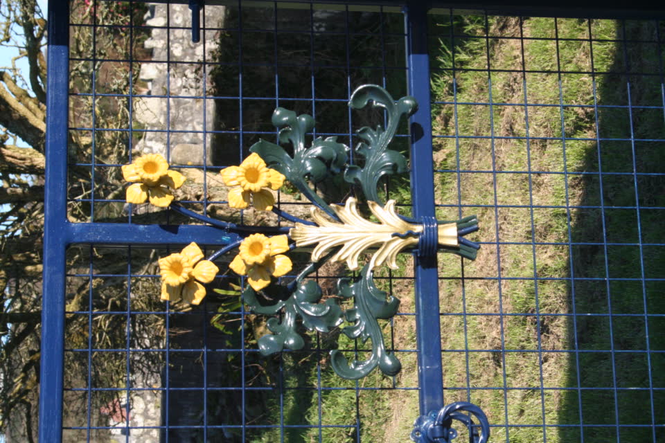 Gate decoration panel