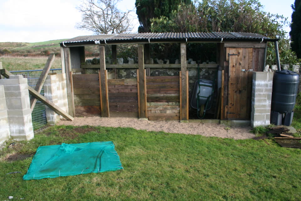 View of the compost area