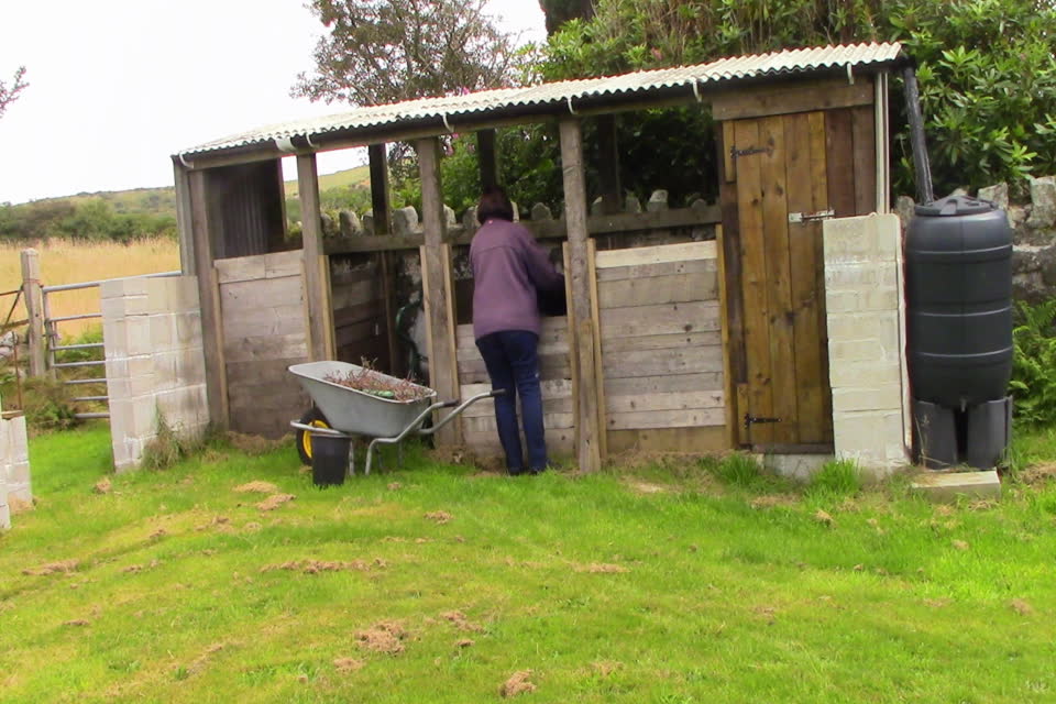 Using the compost bins